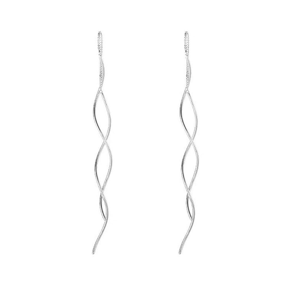 POCHUMIDUU Paar Ohrhänger Damen 925 Sterling Silber Welle Ohrringe (2-tlg., 1paar)