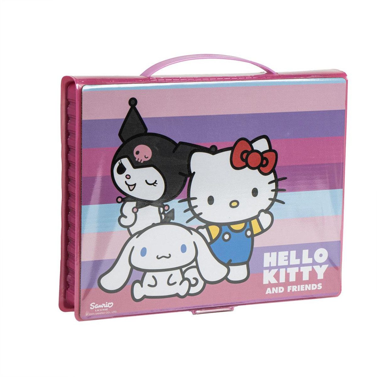Cerda Kreativset Hello Kitty Mal- und Schreibset – Kinder Schreibwaren-Set zum Ausmalen, (Mal- und Schreibset, Motivbox mit Hello Kitty Design), Ausmalbar