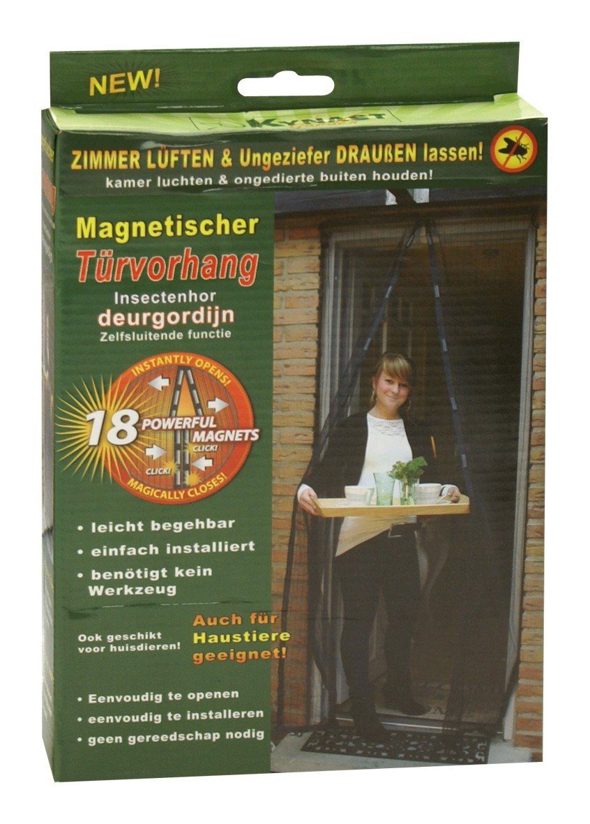 dynamic24 Insektenschutz-Vorhang Fliegengitter Türvorhang 100x210cm, Magnet  Insekten Tür Vorhang 100x210 cm Fliegengitter Moskitonetz