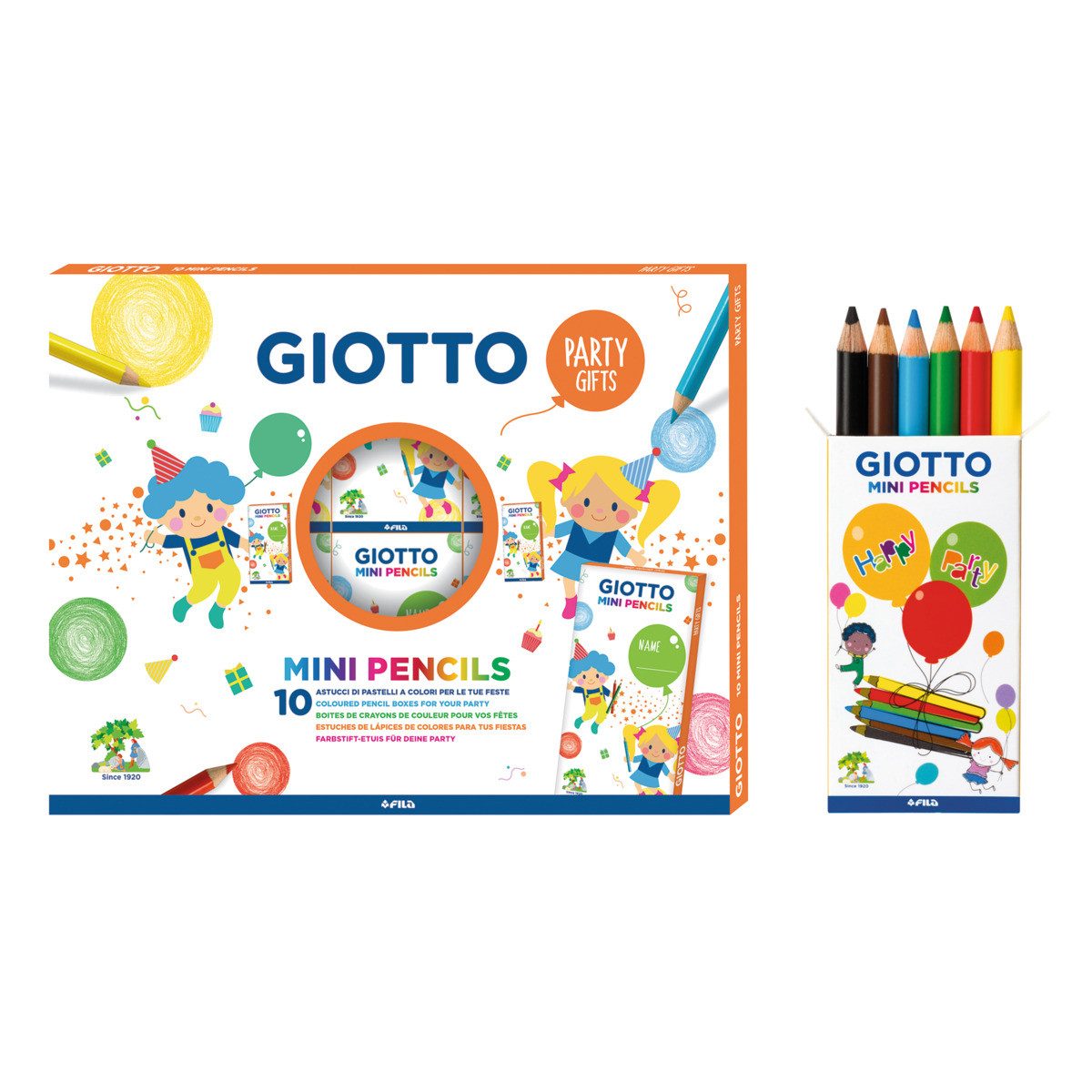 LYRA Buntstift GIOTTO Buntstifte Mini Party Set 60 Stück Kartonetui