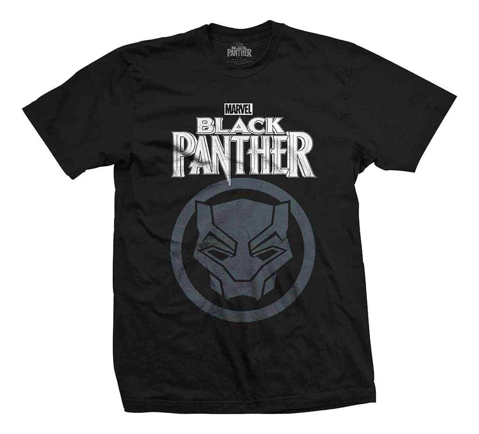 Icon Marvel Panther T-Shirt Big Comics Bravado Black