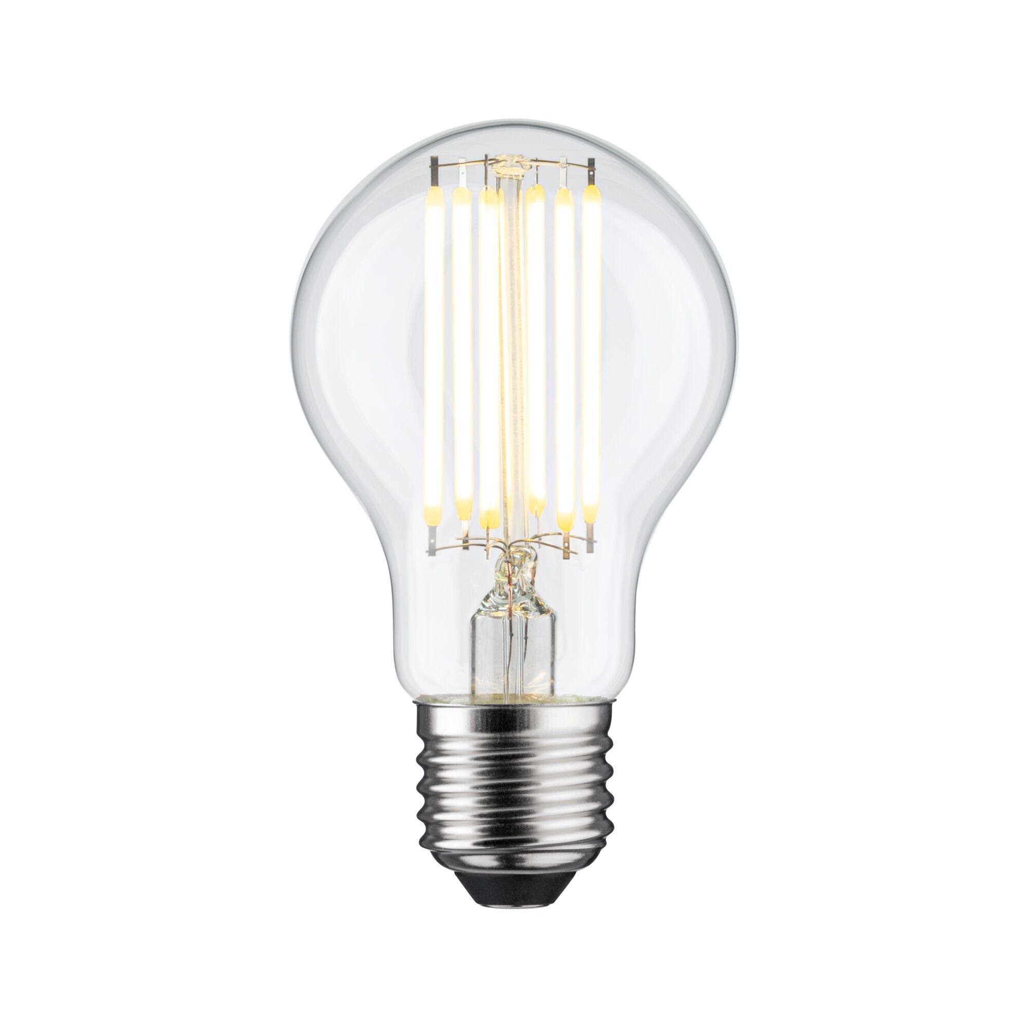 Paulmann LED-Leuchtmittel Eco-Line Filament 230V LED Birne E27 1er-Set 1521lm 7,2W 3000K Klar, E27, 1 St., Warmweiß