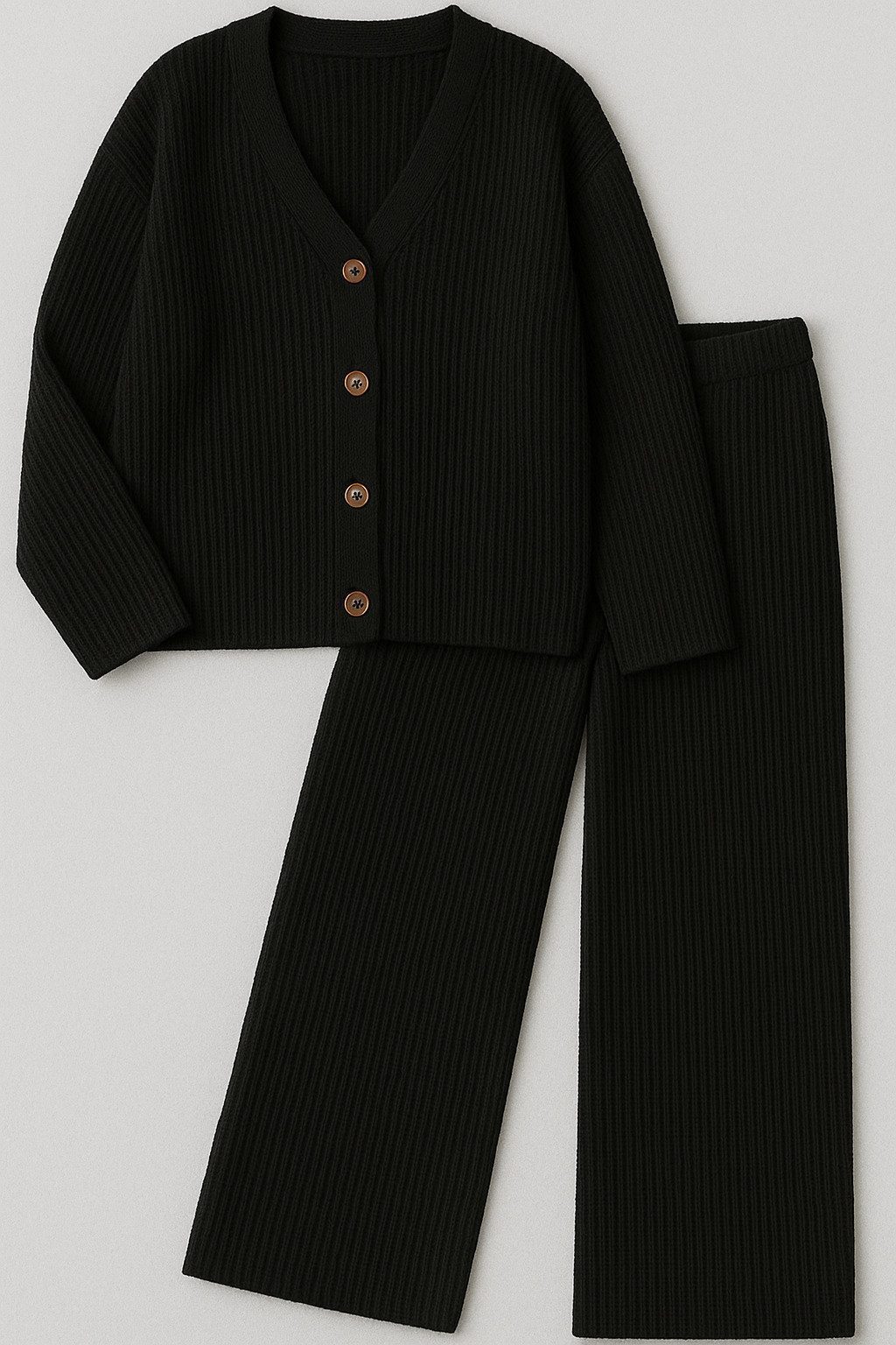 OriginalYou Cardigan Damen Strick-Set Oversize Jacke & Strickhose günstig online kaufen