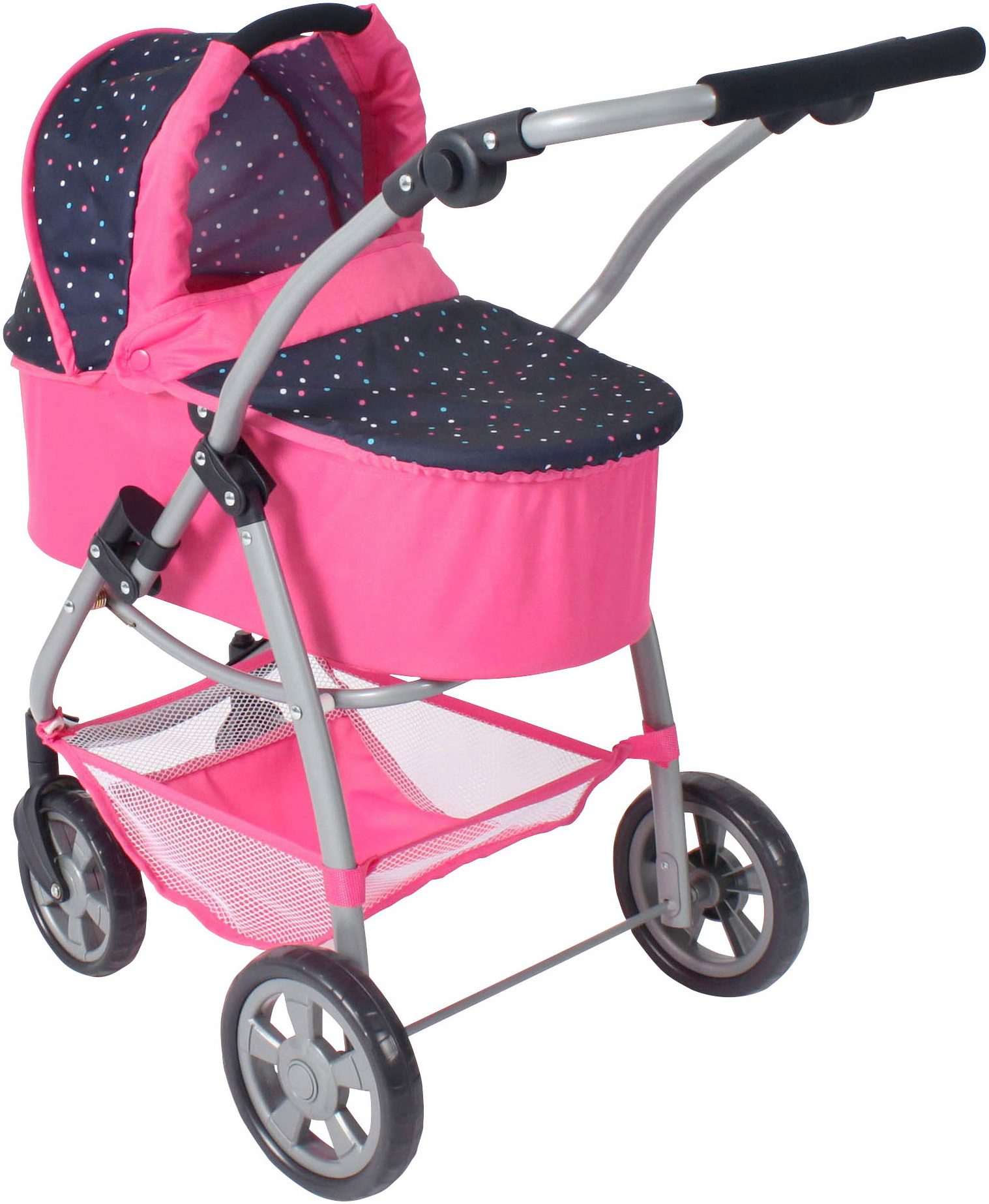 CHIC2000 Kombi-Puppenwagen Emotion 2.0, Konfetti, inkl. Babywanne, Sportwagenaufsatz und Autositz