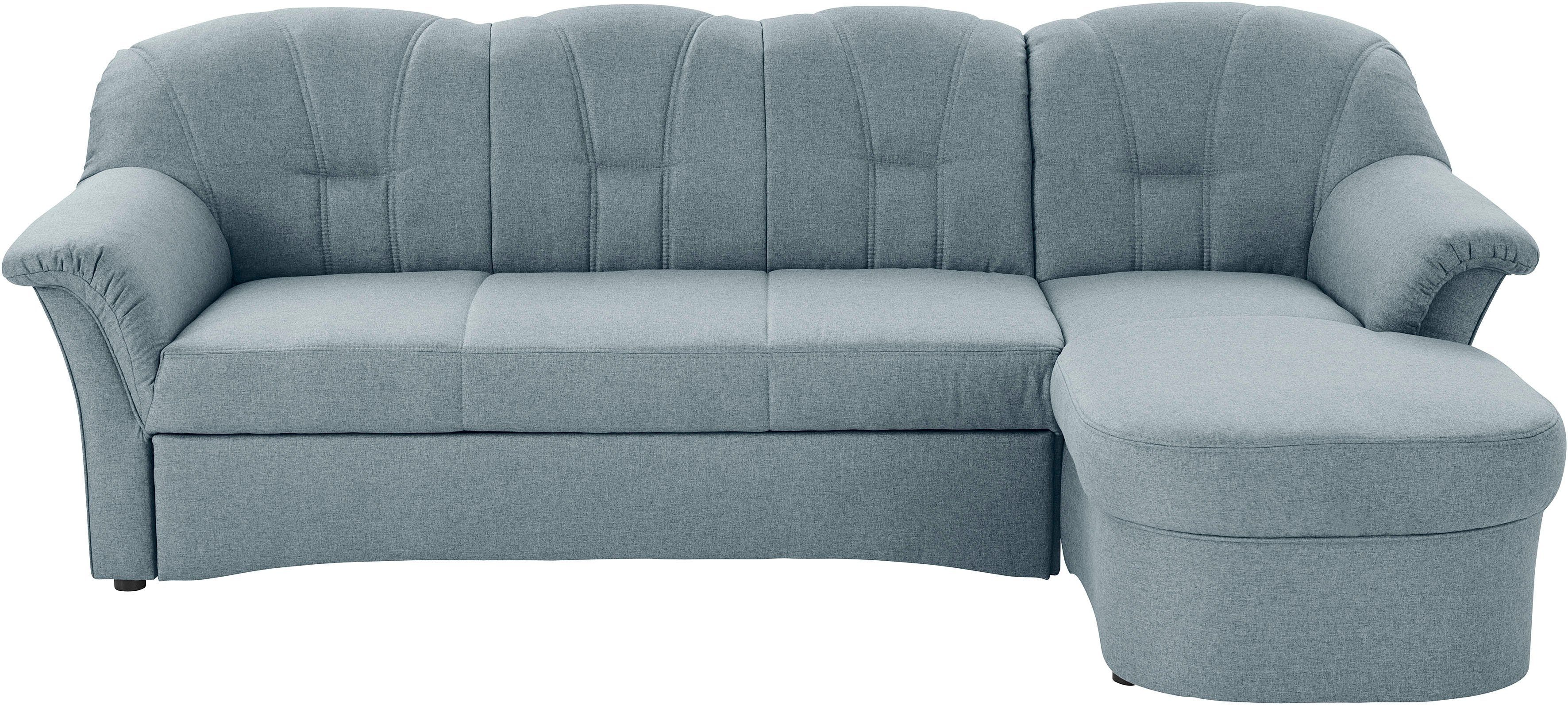 DOMO collection Ecksofa Papenburg, zeitlose Rückensteppung, günstig online kaufen