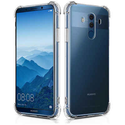 CoolGadget Handyhülle Anti Shock Rugged Case für Huawei Mate 10 Pro 6 Zoll, Slim Cover Kantenschutz Schutzhülle für Mate 10 Pro Hülle Transparent