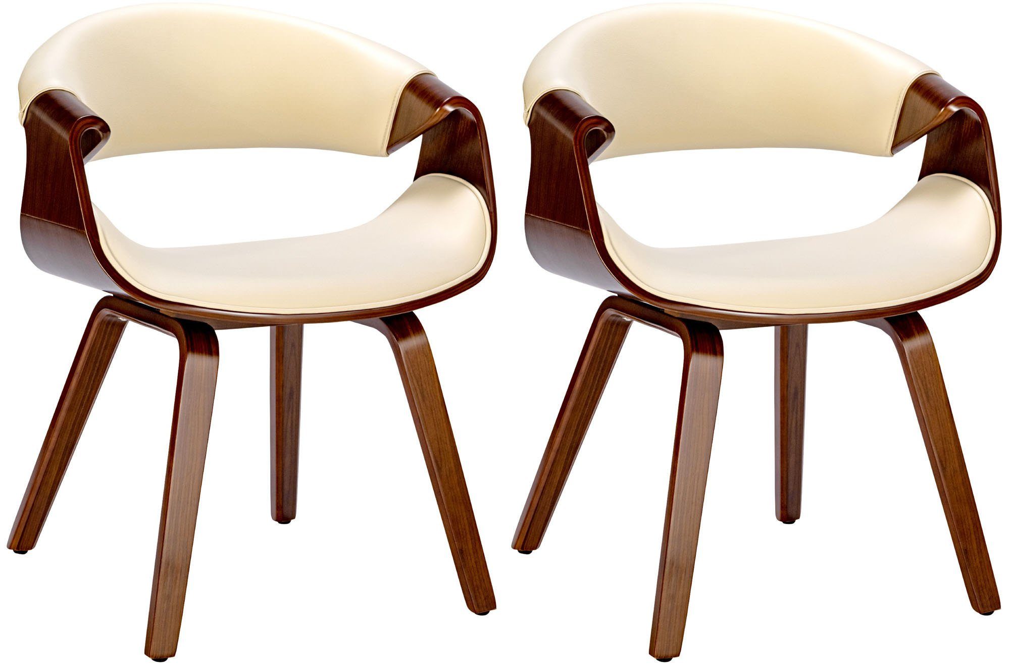 CLP Esszimmerstuhl Foley (2er Set, 2 St), Stoff- oder Kunstlederbezug mit H günstig online kaufen