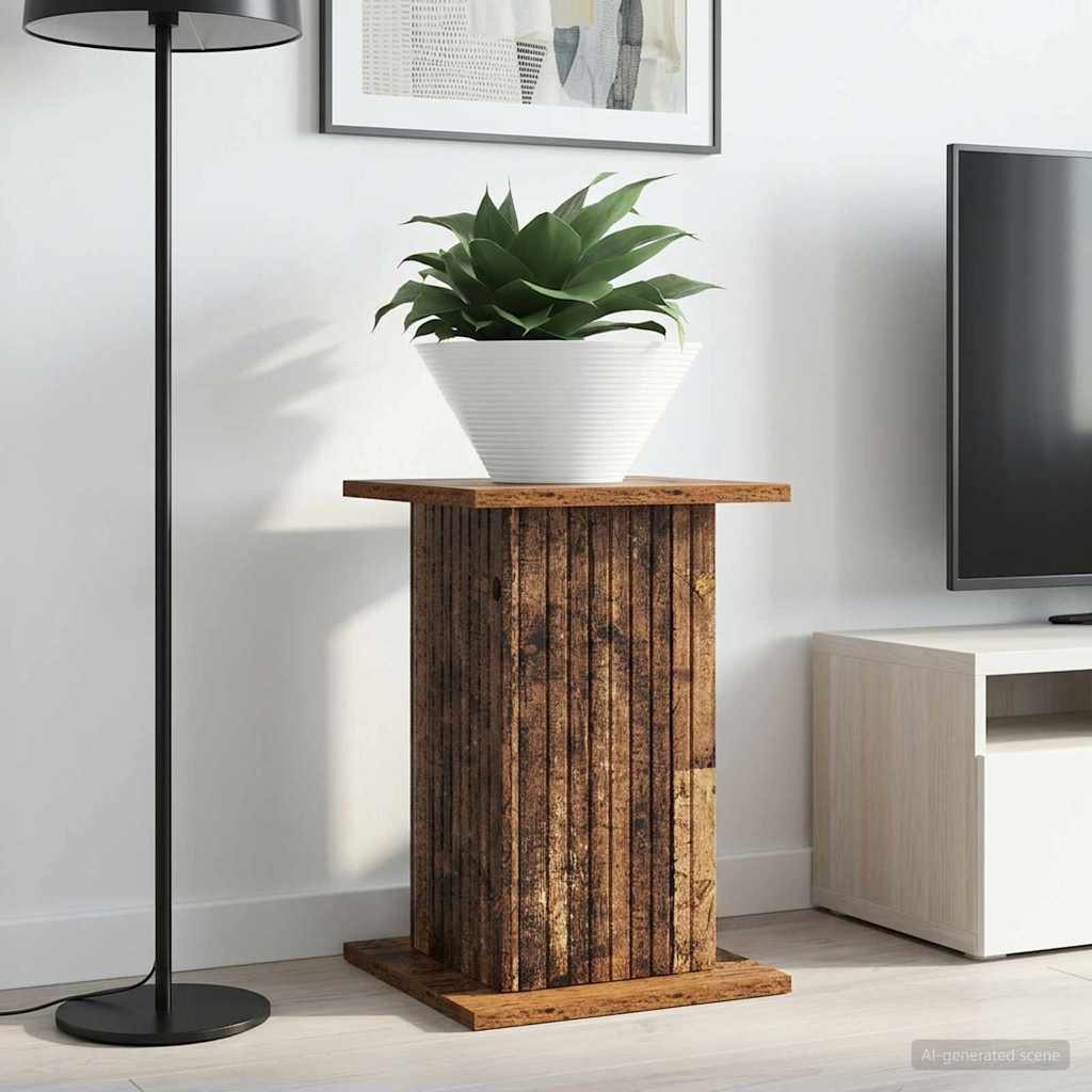 vidaXL Blumenständer Pflanzenständer 2 pcs Altholz 30,5 x 30 x 43 cm Holzwerkstoff (2 St)