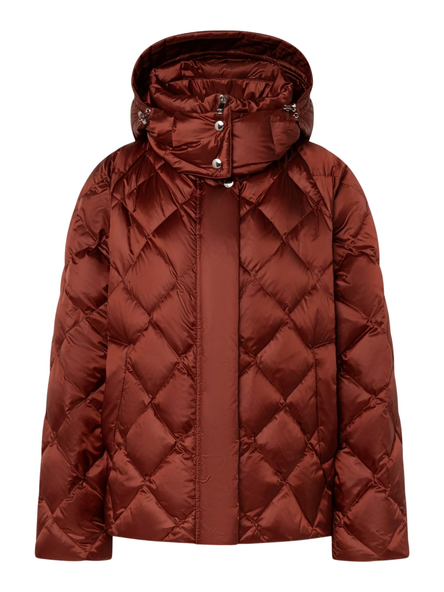 Windsor Wolljacke braun,Outdoor,Nylon,Unifarben,Stehkragen,Langarm,Oversized