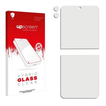 upscreen flexible Panzerglasfolie für Samsung Galaxy Z Flip 4 (Display+Kamera), Displayschutzglas, Schutzglas Glasfolie klar