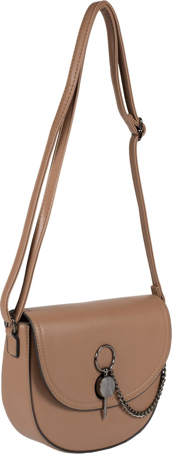 styleBREAKER Umhängetasche Halbrunde Saddle Bag Umhängetasche mit Kette (1-tlg)