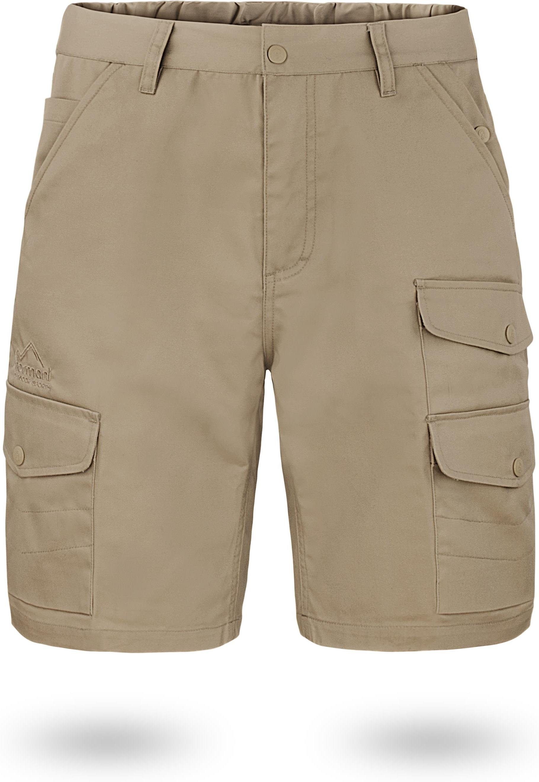 normani Bermudas Herren BDU Shorts Kebili Freizeitshorts Alltagsshorts Sommershorts mit 7 Taschen Khaki