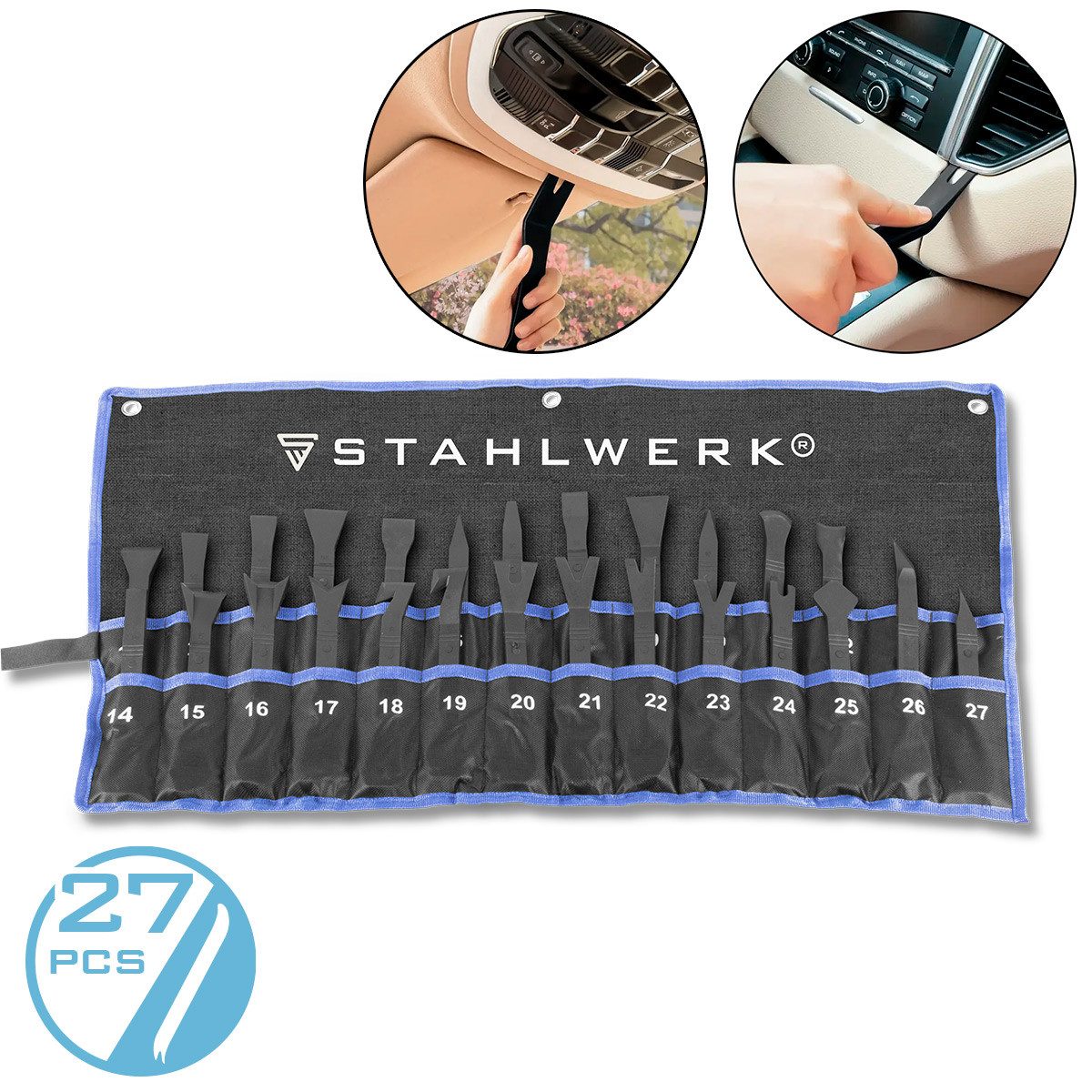 STAHLWERK Werkzeugset Demontage-Werkzeug-Set 27-teilig Ausbauwerkzeug, (27- günstig online kaufen