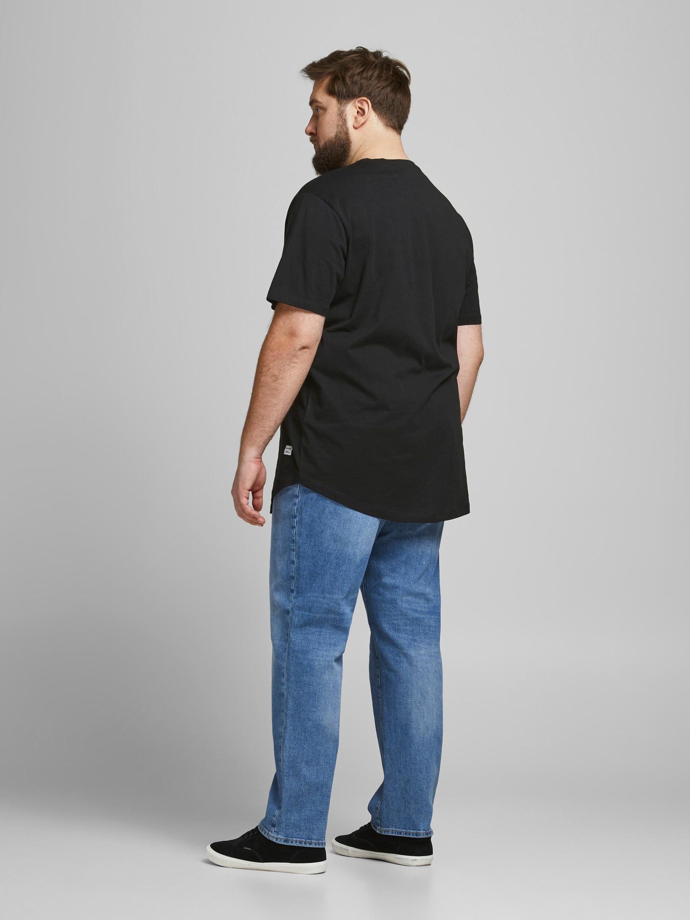 T-Shirt Plus Black 12184933 Jack Jones Noa & (1-tlg)