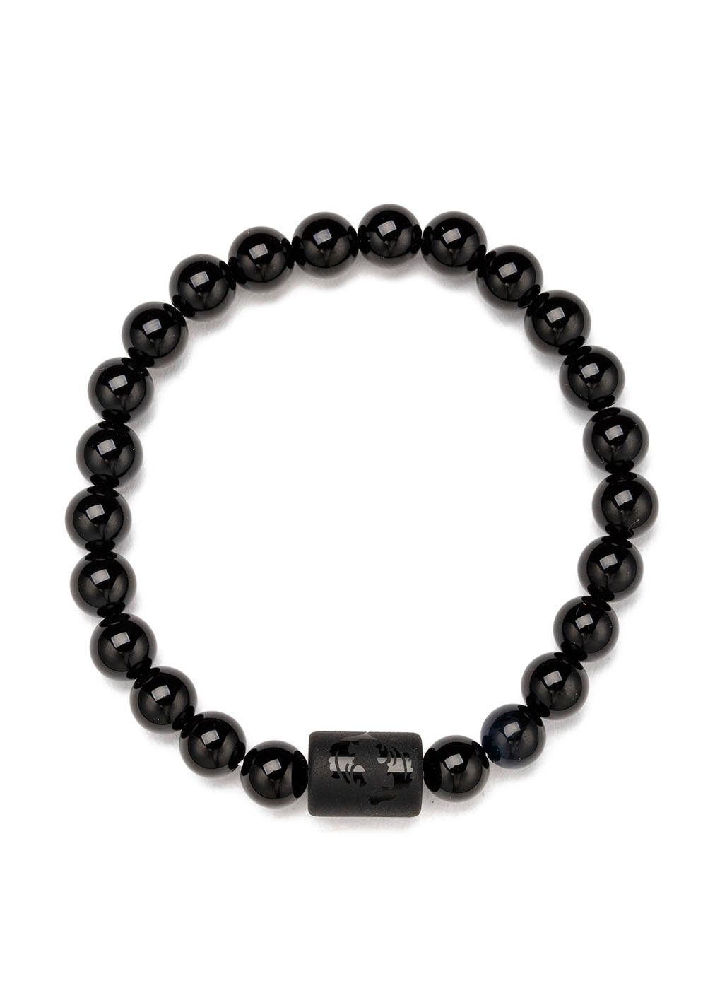 Firetti Armband Schmuck Geschenk Armschmuck Armkette Edelstein Sternzeichen, Made in Germany - mit Onyx und Geburtsstein