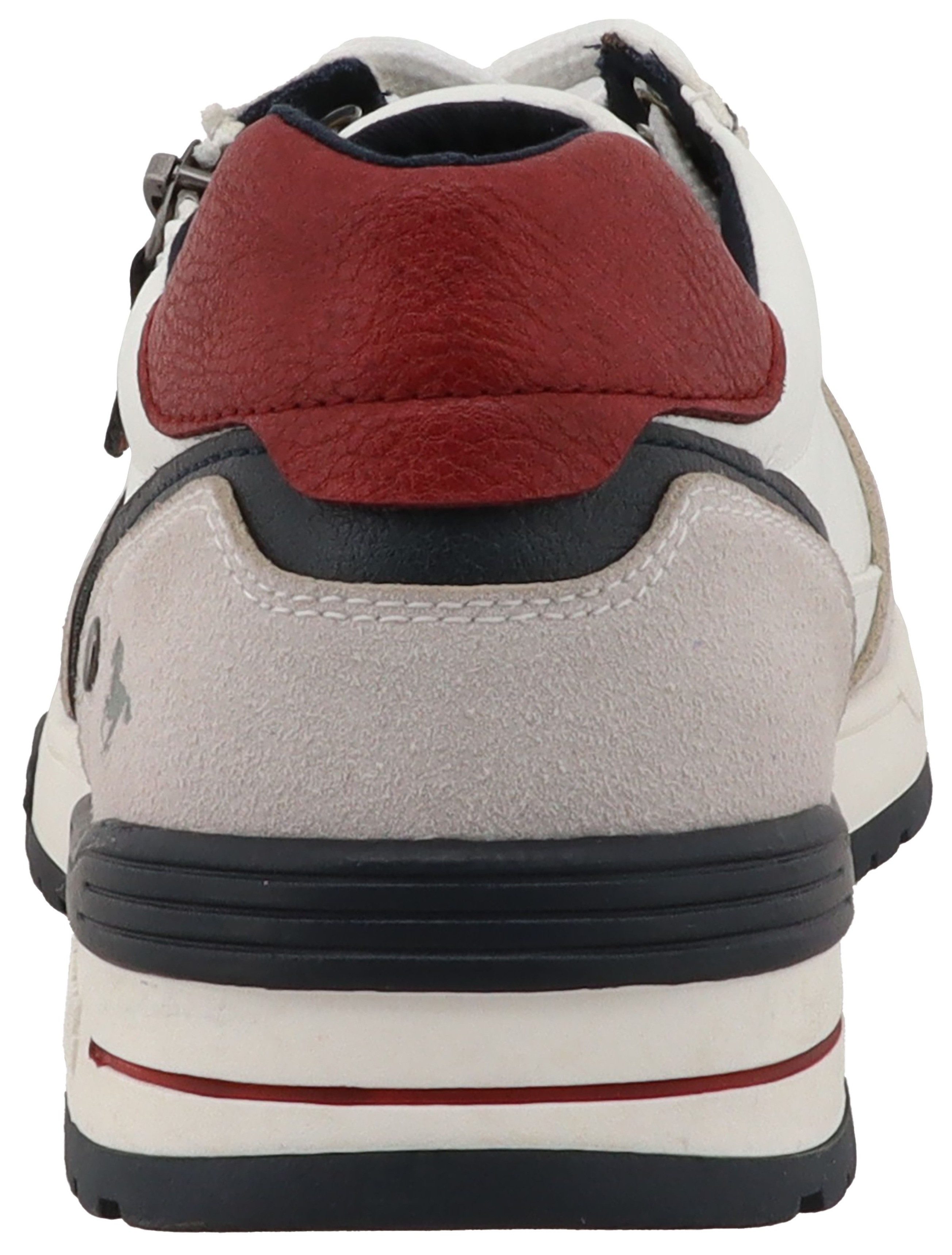 Mustang Shoes Filippo Sneaker Freizeitschuh, Halbschuh, Schnürer mit seitlichem Reißverschluss