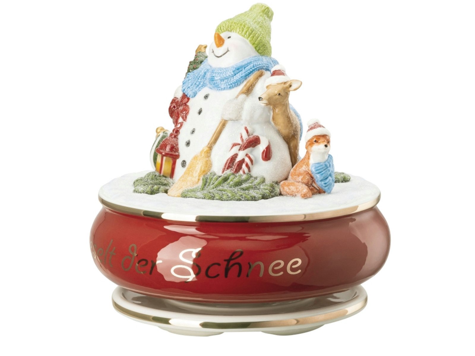 Hutschenreuther Weihnachtsfigur Sammelserie 2022 Spieluhr Leise rieselt der Schnee