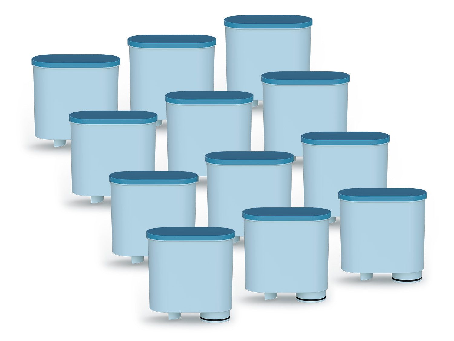 PearlCo Kalk- und Wasserfilter Für Philips & Saeco Vollautomaten ersetzt AquaClean CA6903 - Pack 12, Zubehör für Philips & Saeco AquaClean CA6903