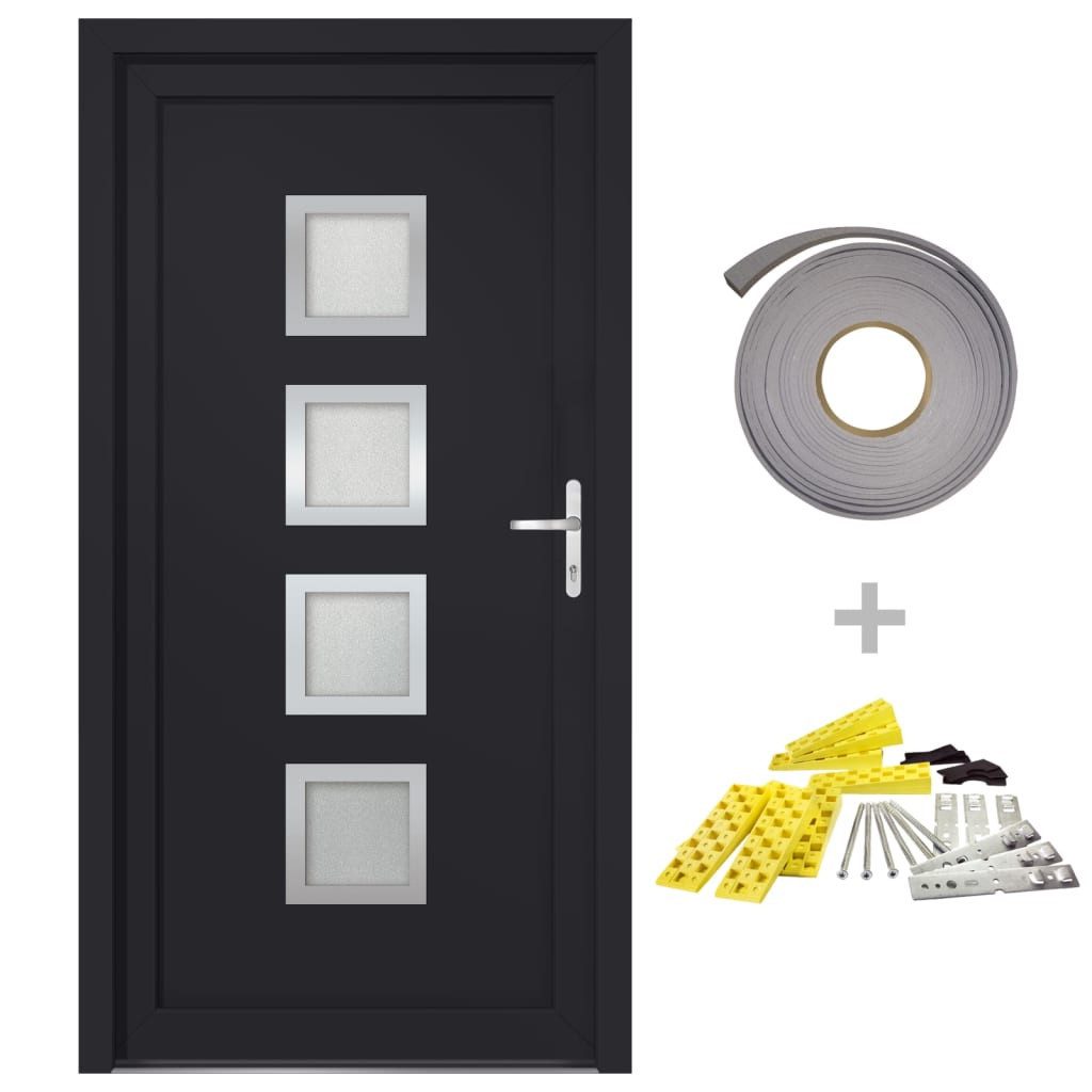 vidaXL Haustür Haustür Anthrazit 108x208 cm günstig online kaufen