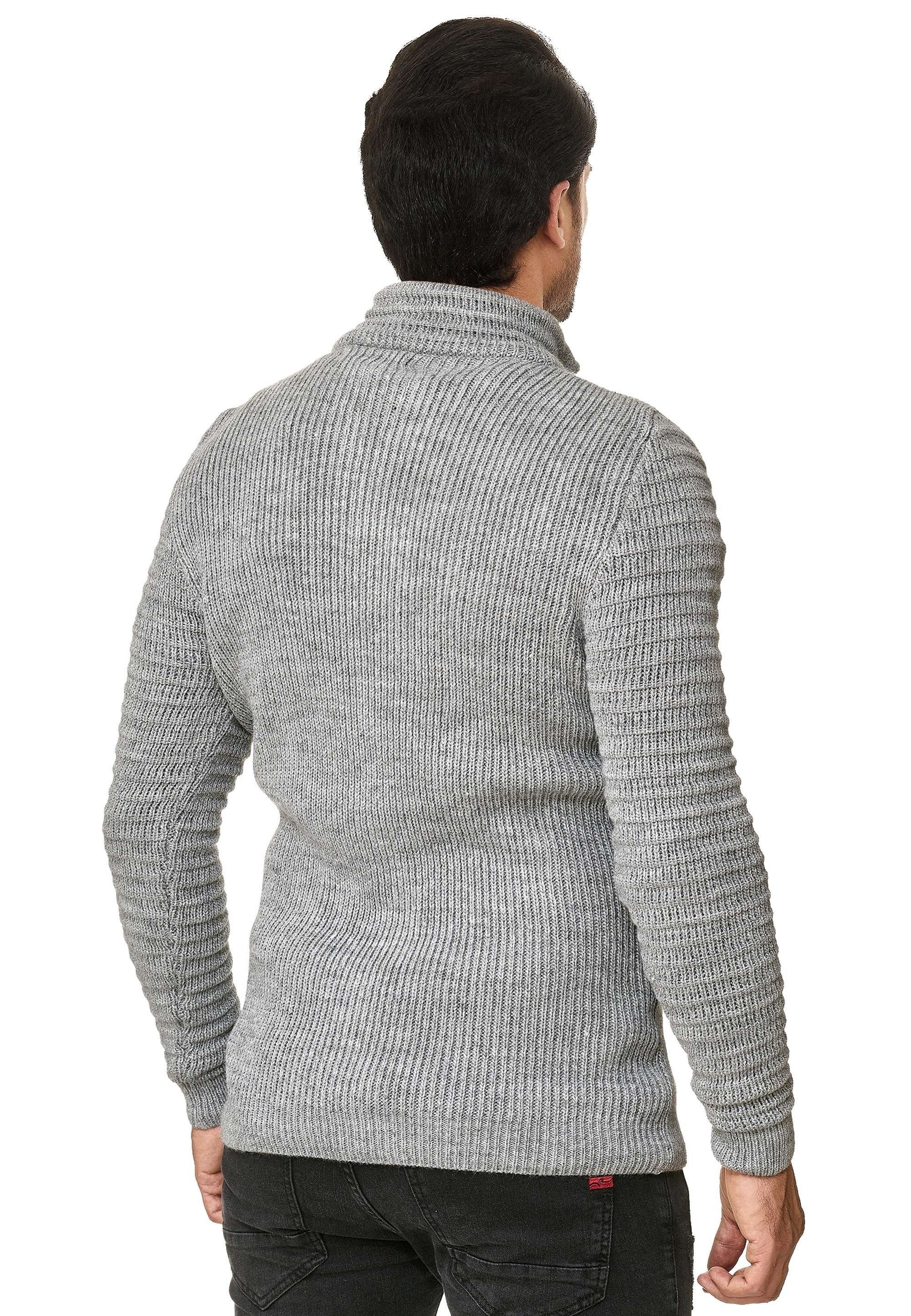 RedBridge Strickjacke Tampa mit Stehkragen