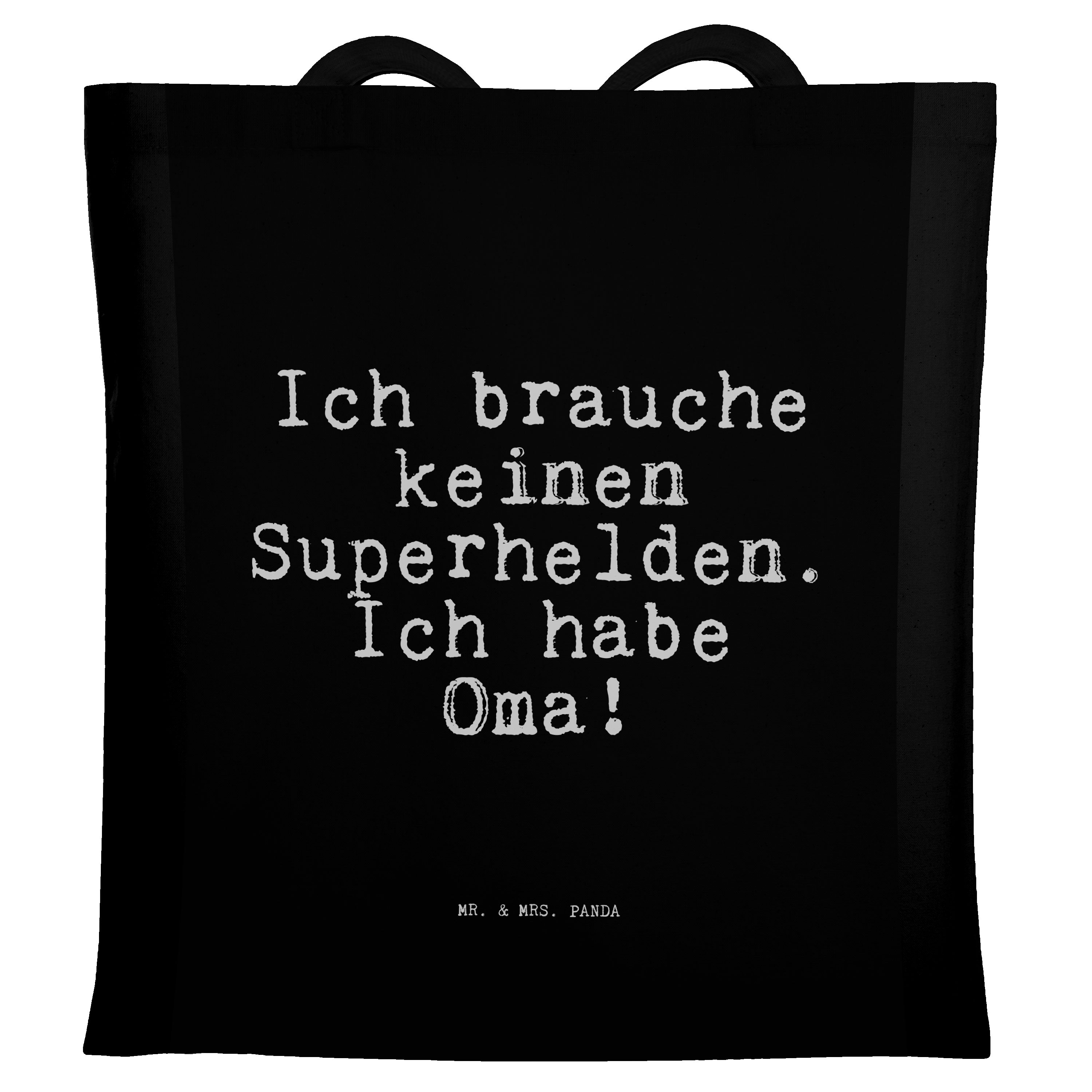 Mr. & Mrs. Panda Tragetasche »Ich brauche keinen Superhelden