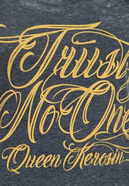 QueenKerosin Print-Shirt Trust No One (1-tlg) mit Print