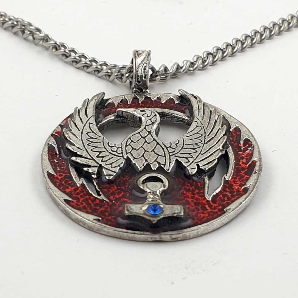 HOPLO Kettenanhänger Phönix Mit Thor Hammer günstig online kaufen