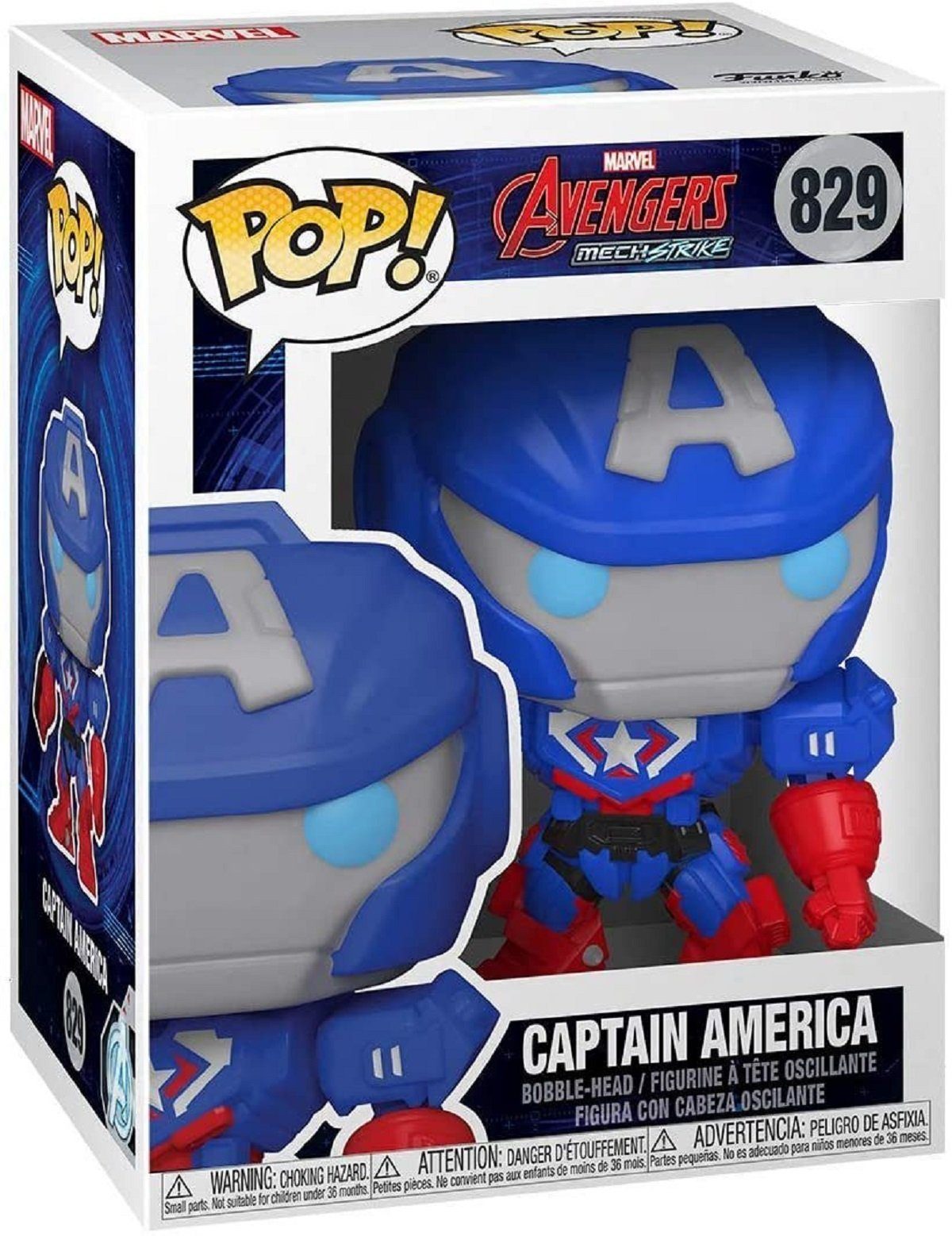Funko Actionfigur Funko POP! Marvel: - America Strike Captain #829 Mech