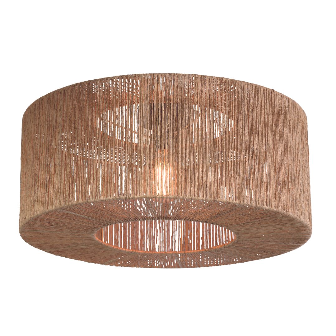GOOD&MOJO Deckenleuchten Deckenlampe Iguazu Jute Rund L