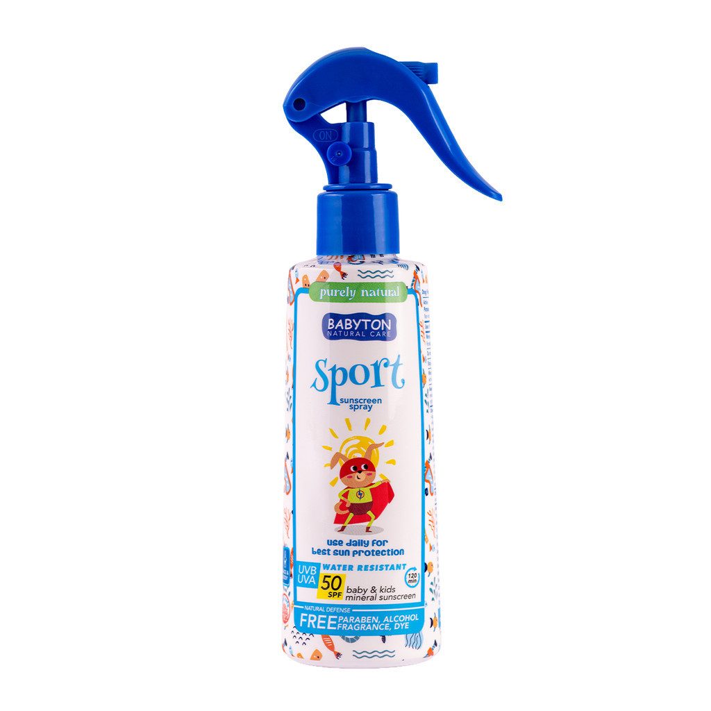 Babyton Sonnenschutzcreme Babyton Kids Sonnenschutz SPF 50 Spray, Empfindliche Haut