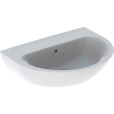 GEBERIT Waschbecken »Renova«, 65x50 cm, ohne Hahnloch, mit Überlauf, weiß