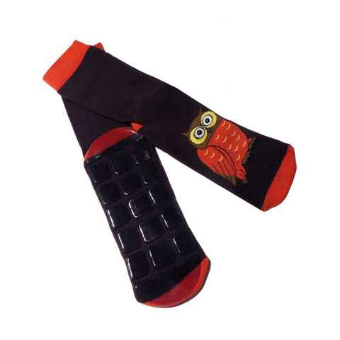 WERI SPEZIALS Strumpfhersteller GmbH ABS-Socken Damen ABS-Socken >>Eule<< weiche Baumwolle mit Frottee