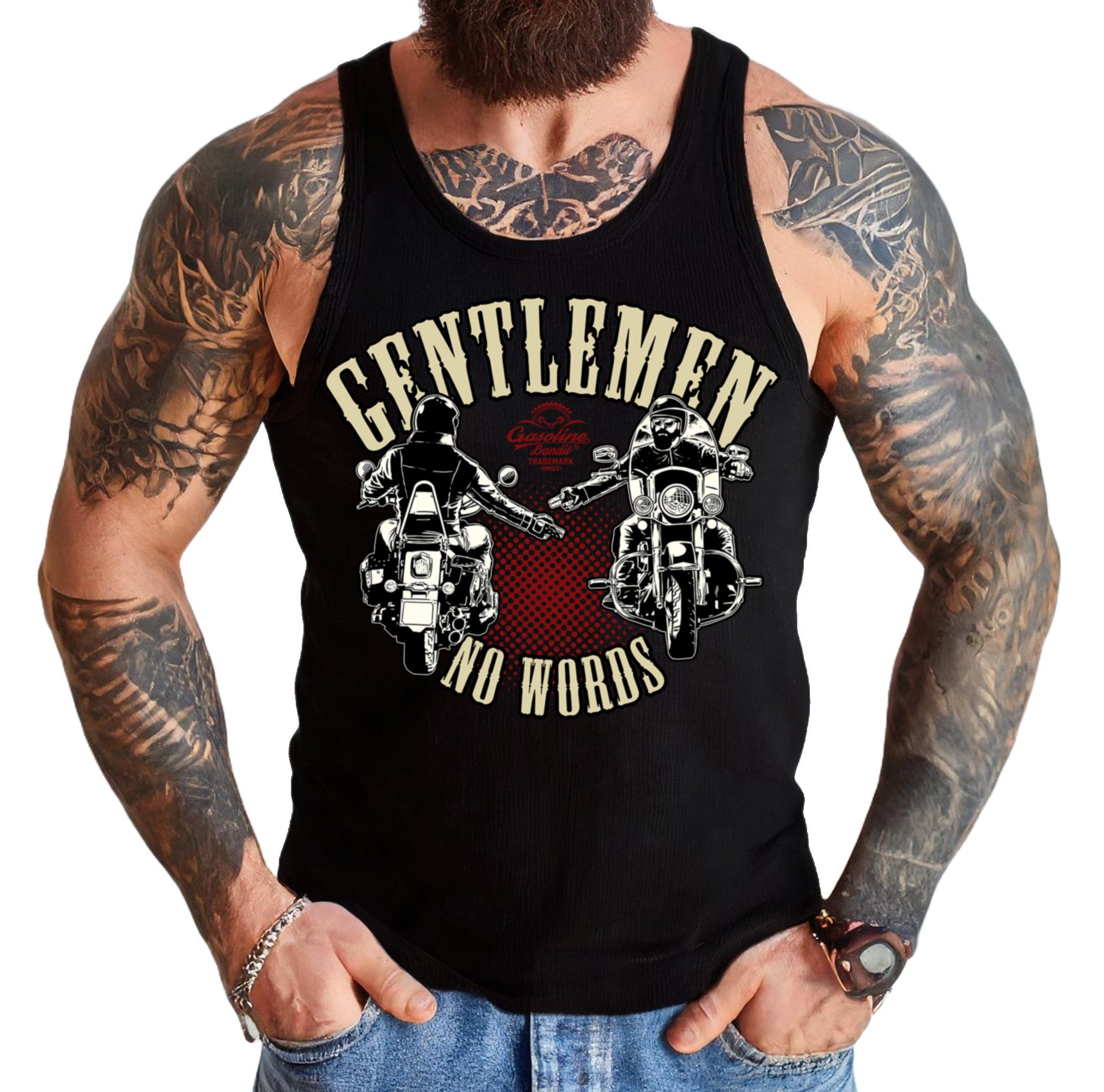 Tanktop Muskel Shirt für Motorradfahrer: Gentlemen - No Words