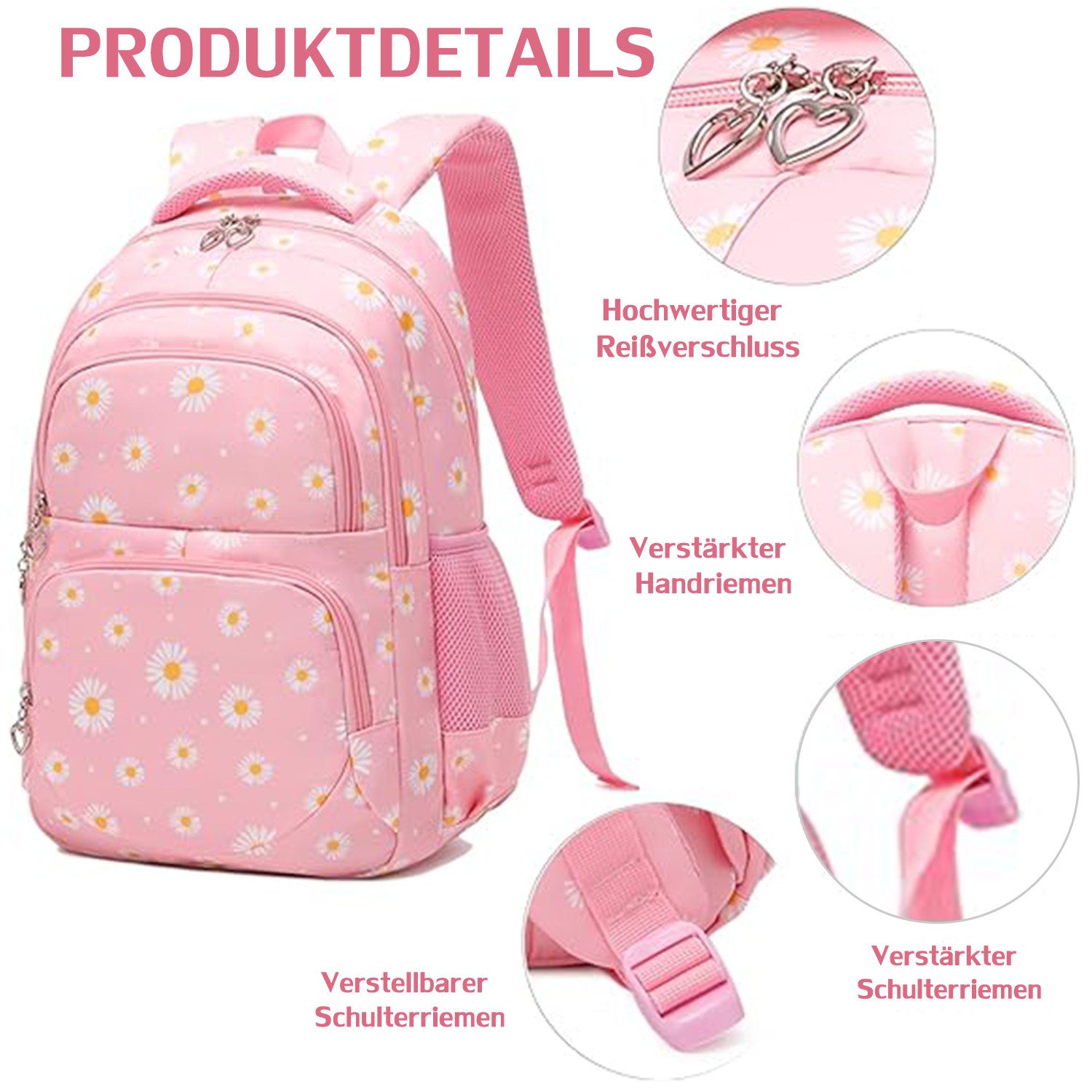 RWEUOQ Schulrucksack Schulrucksack Set 3-teilig Wasserabweisend günstig online kaufen