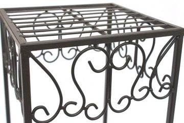 DanDiBo Blumenständer Blumenhocker Metall Braun Eckig 50 - 60 cm Blumenständer 140127 Beistelltisch Pflanzenständer Blumensäule