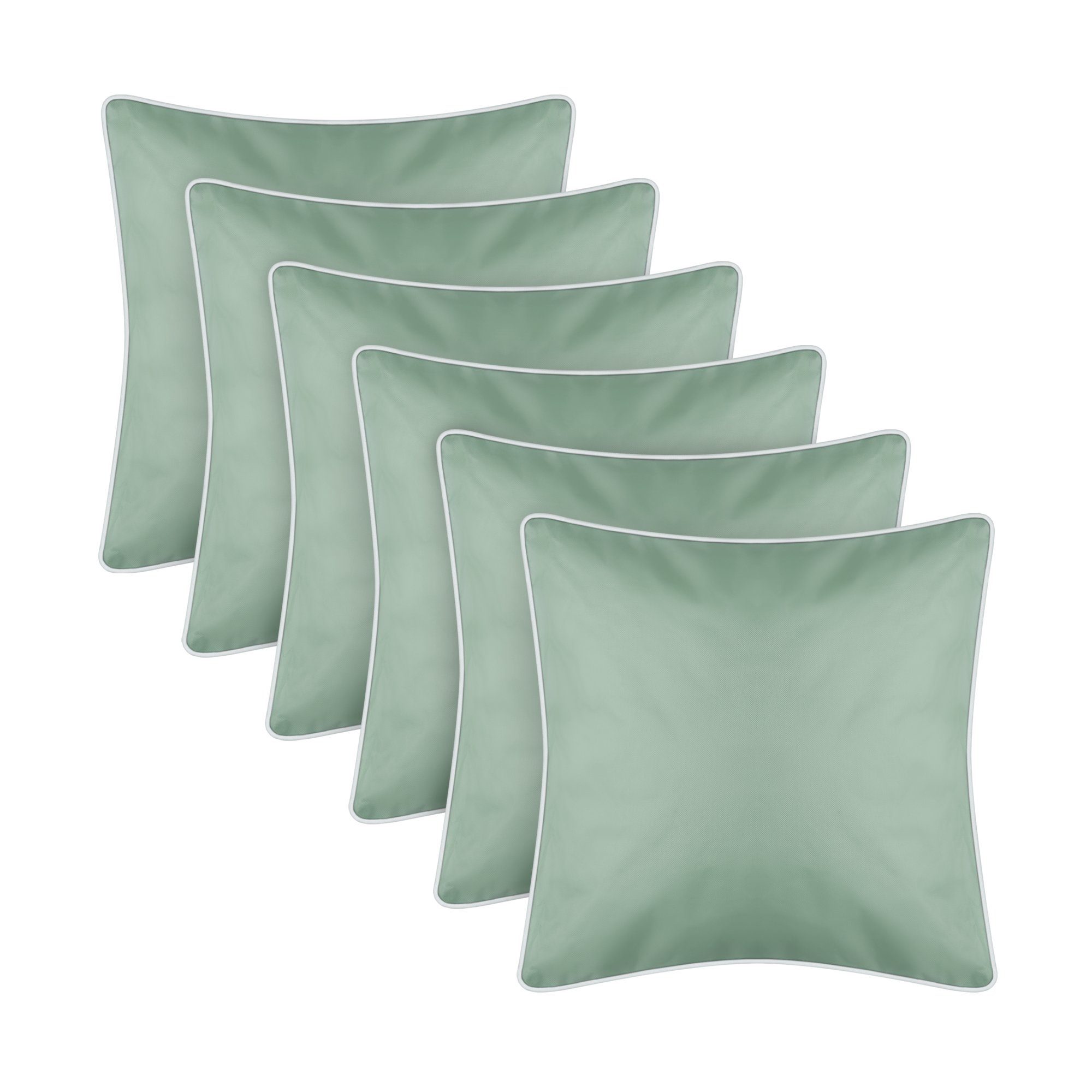 Bestlivings Dekokissen Outdoor Garten/Terrasse 45x45 cm, Polyester, wasserabweisend, Füllgewicht ca. 330 g, Reißverschluss