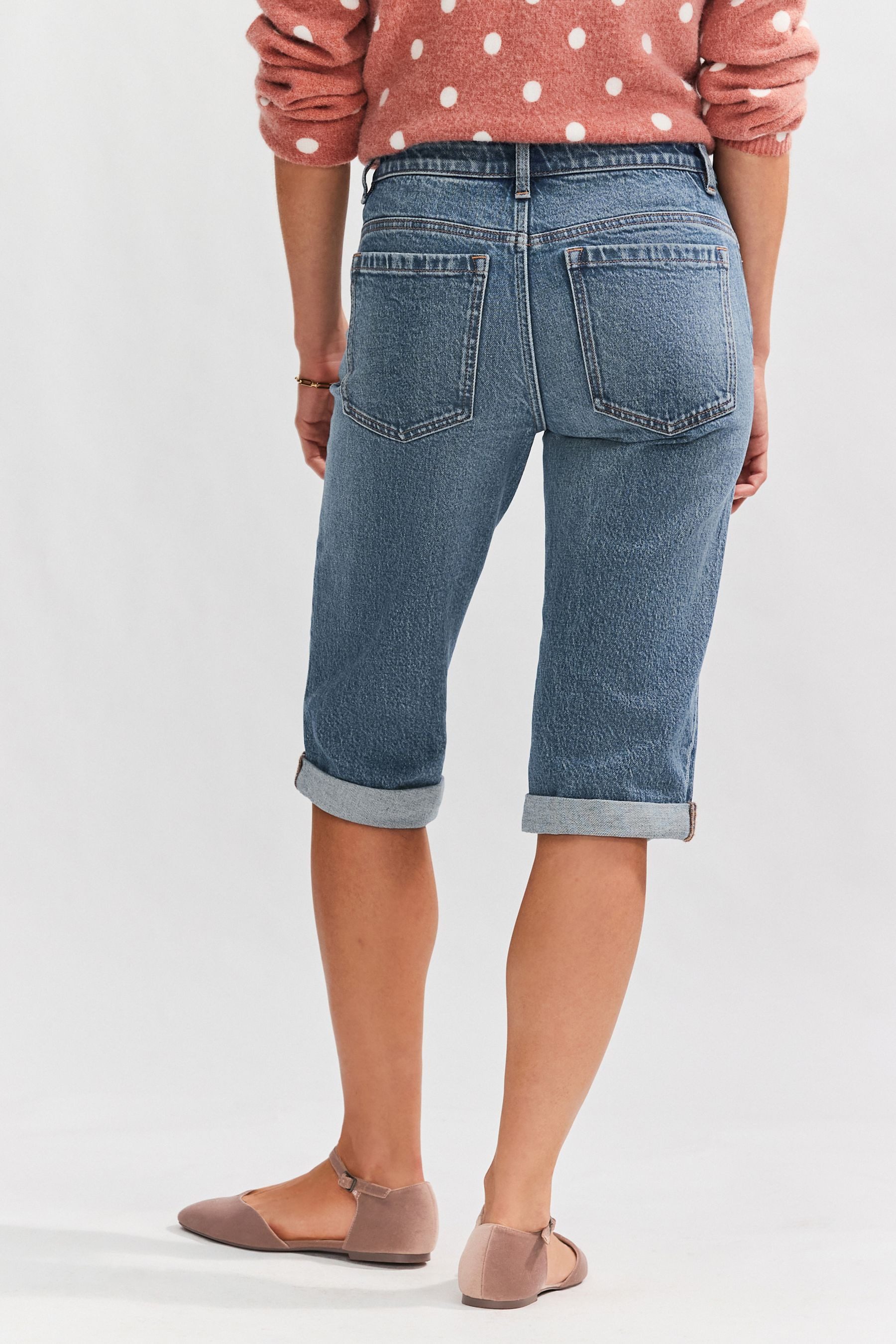 Next Shorts Knielange Denim-Bermudashorts, Kurzgröße (1-tlg) günstig online kaufen