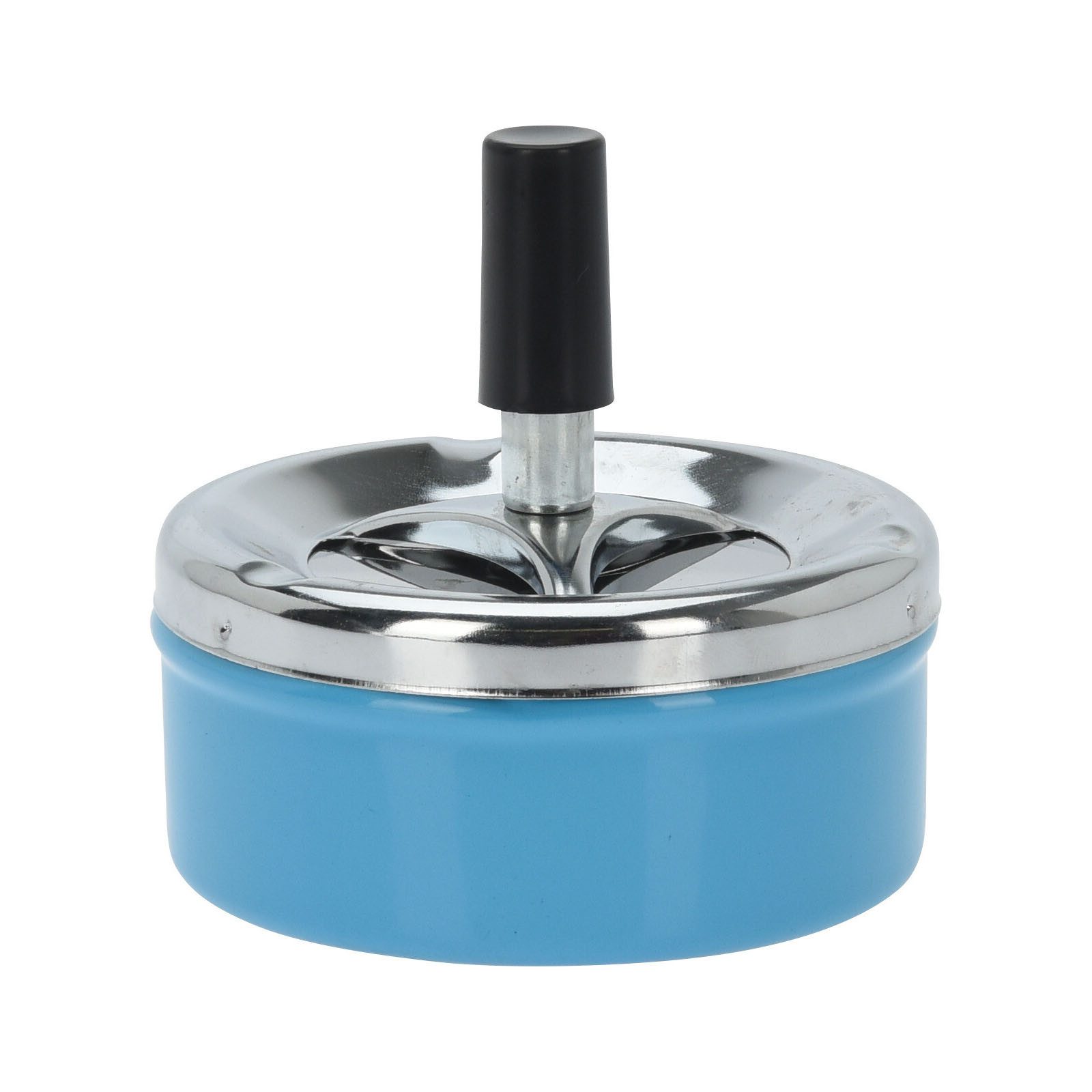 HAC24 Aschenbecher Drehaschenbecher Windaschenbecher Drehascher Sturmaschenbecher, Metall, Ø 9 cm