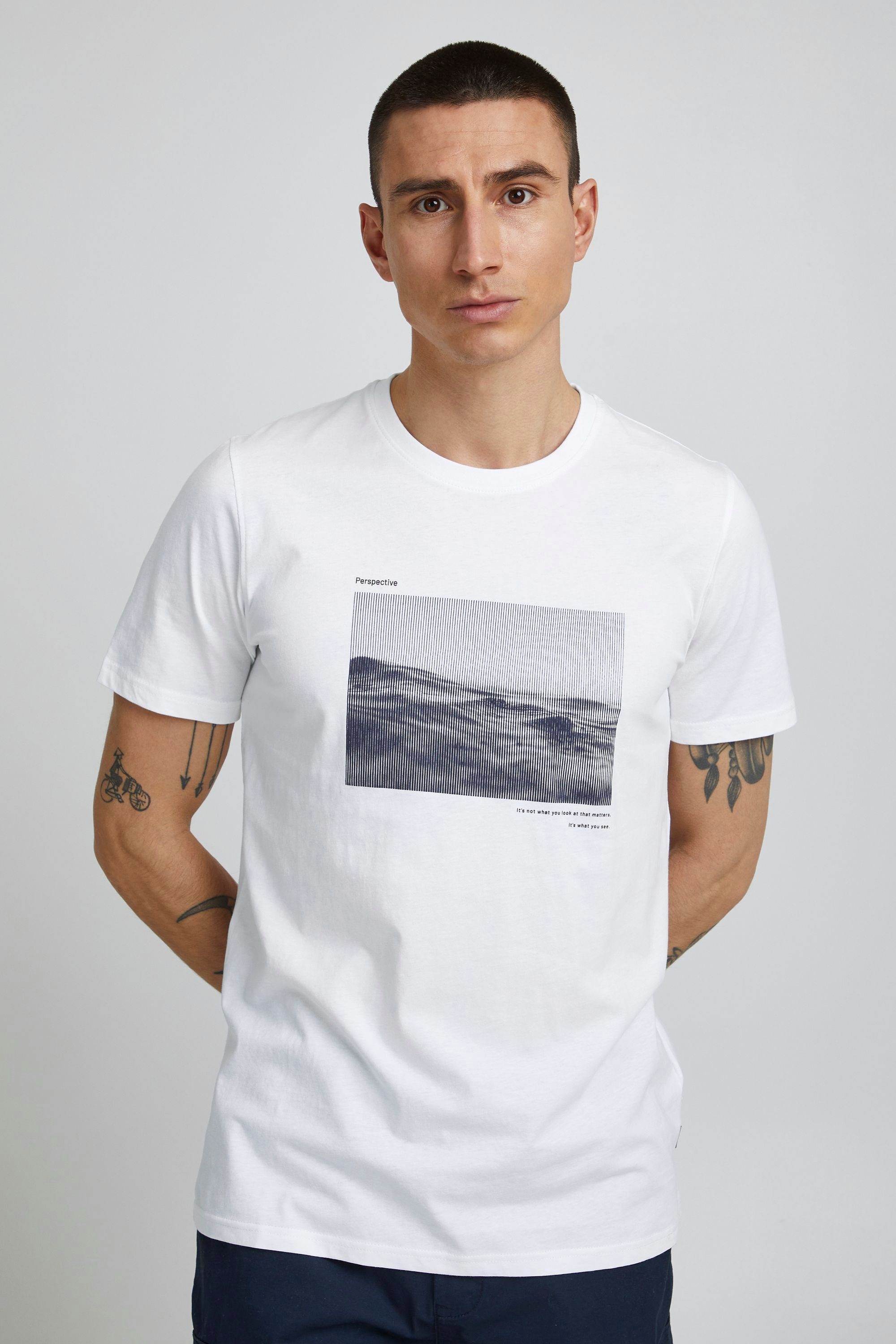 !Solid T-Shirt SDAmadeus SS2 - 21106468 WHITE (110601)