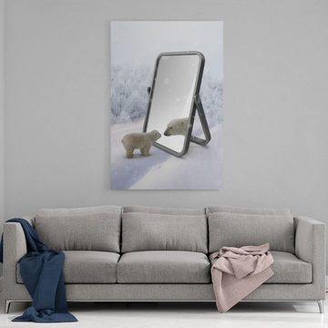 Hustling Sharks Poster Löwen-Bild als XXL Poster "Bear in the Mirror" - exklusive Tierbilder, in 7 unterschiedlichen Größen verfügbar