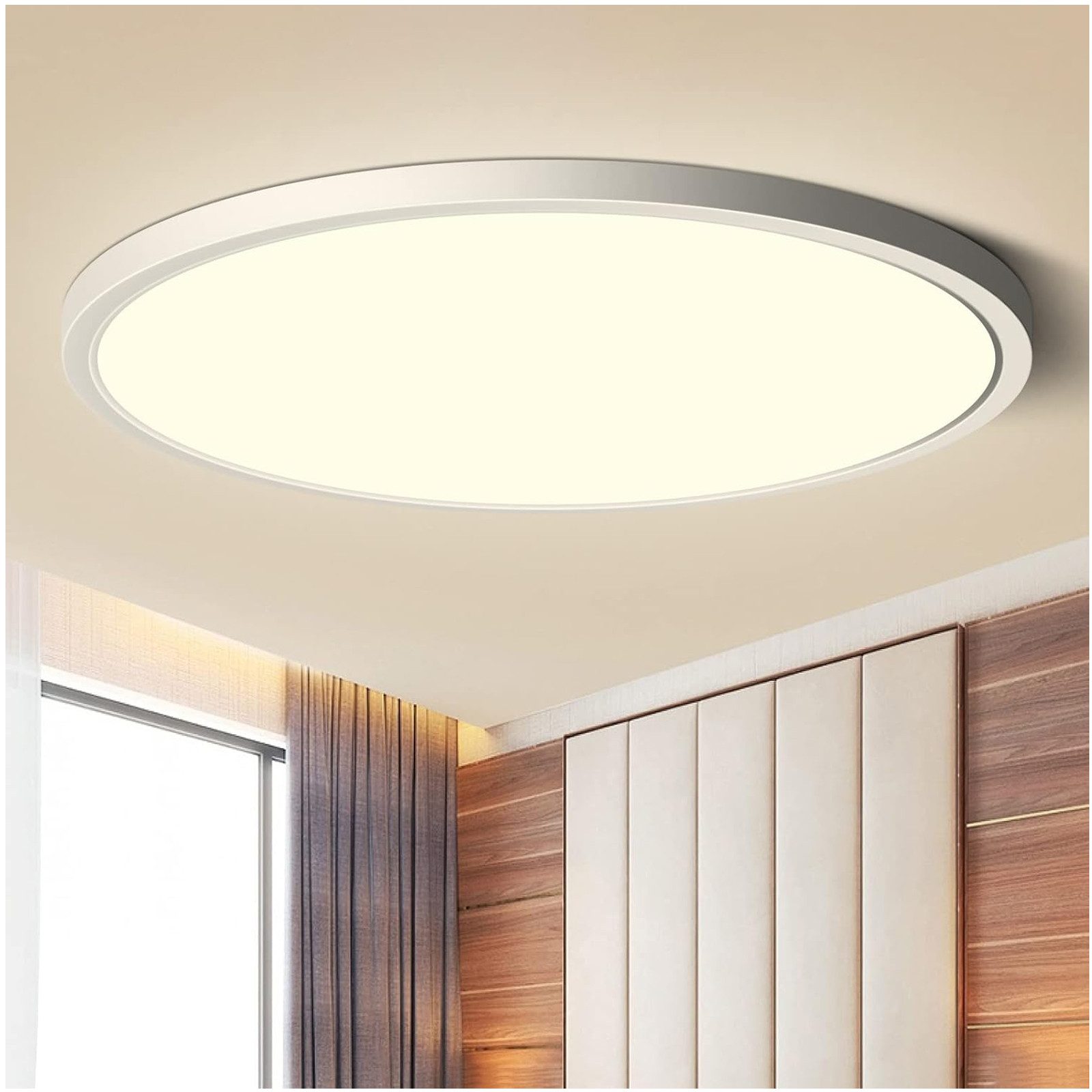 Qualra Tageslichtlampe LED Deckenleuchte Flach 3000K-6500K günstig online kaufen