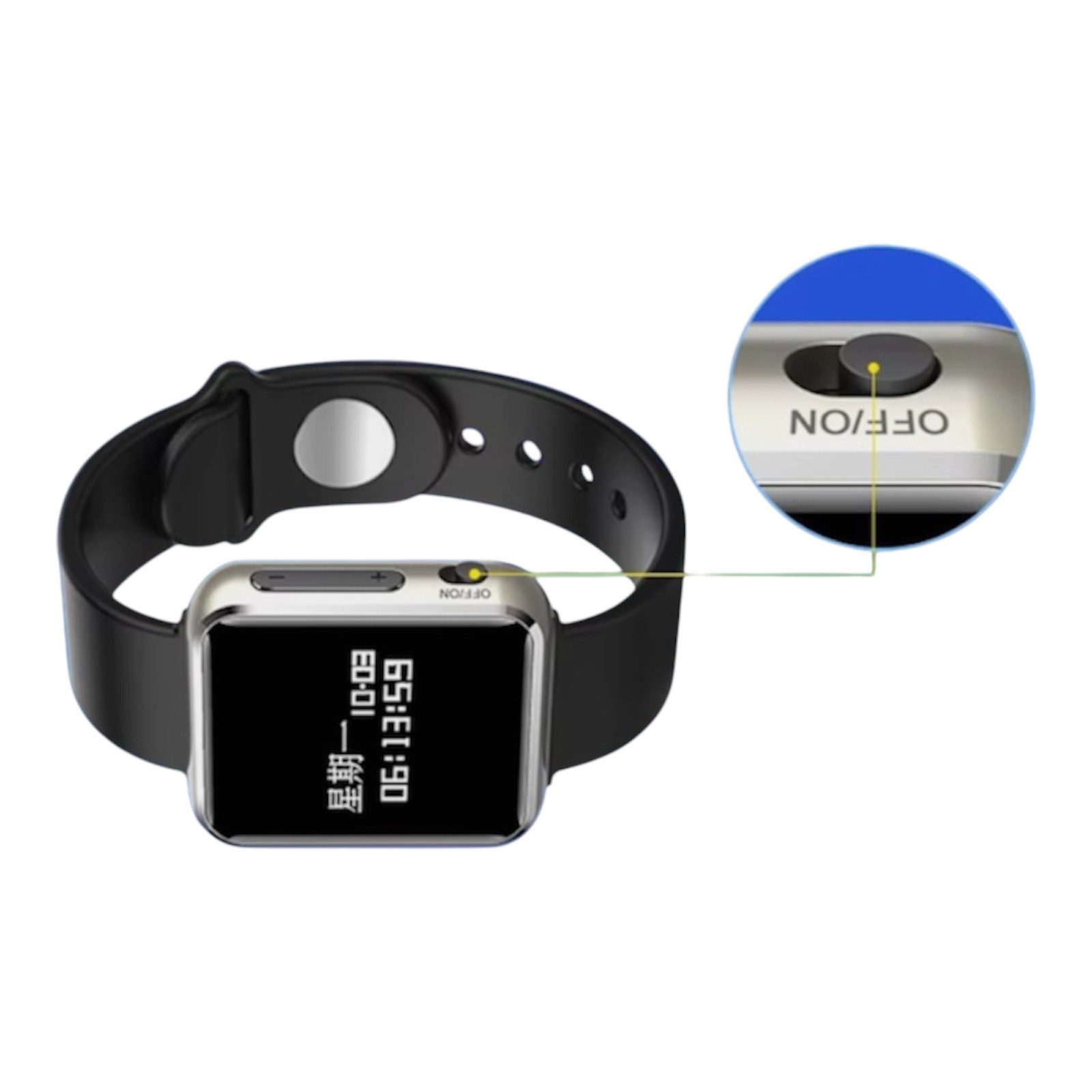 SpionProfi Armbanduhr Voice Recorder Ton Aufnahmegerät 8GB Uhr Audio Stimme Digitales Diktiergerät (Unisex Armbanduhr Spy Wanze Spion Ton Aufnahme Haus Auto)