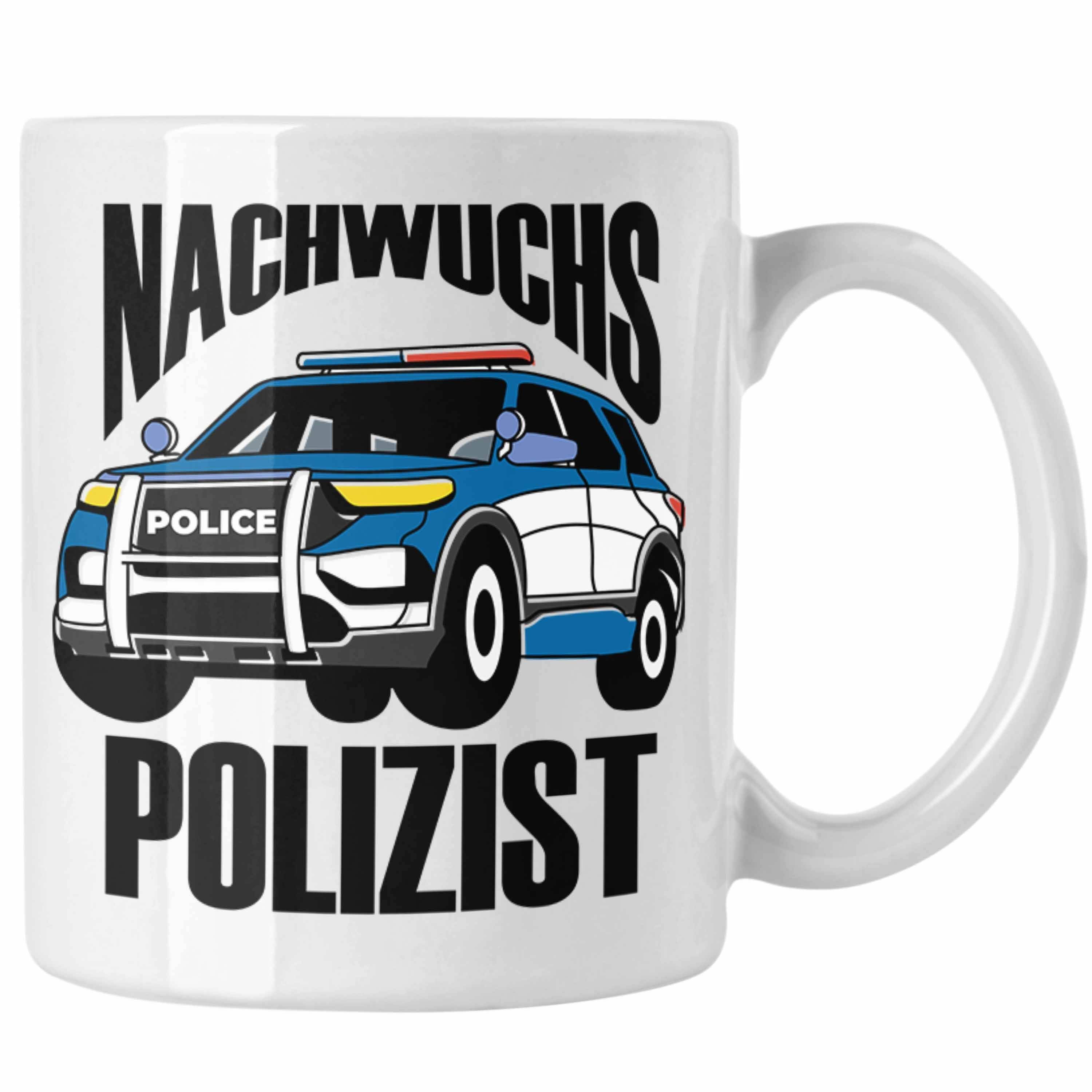 Trendation Tasse Einschulung Tasse für Jungs - "Nachwuchs Polizist" Geschenk kleine Sch