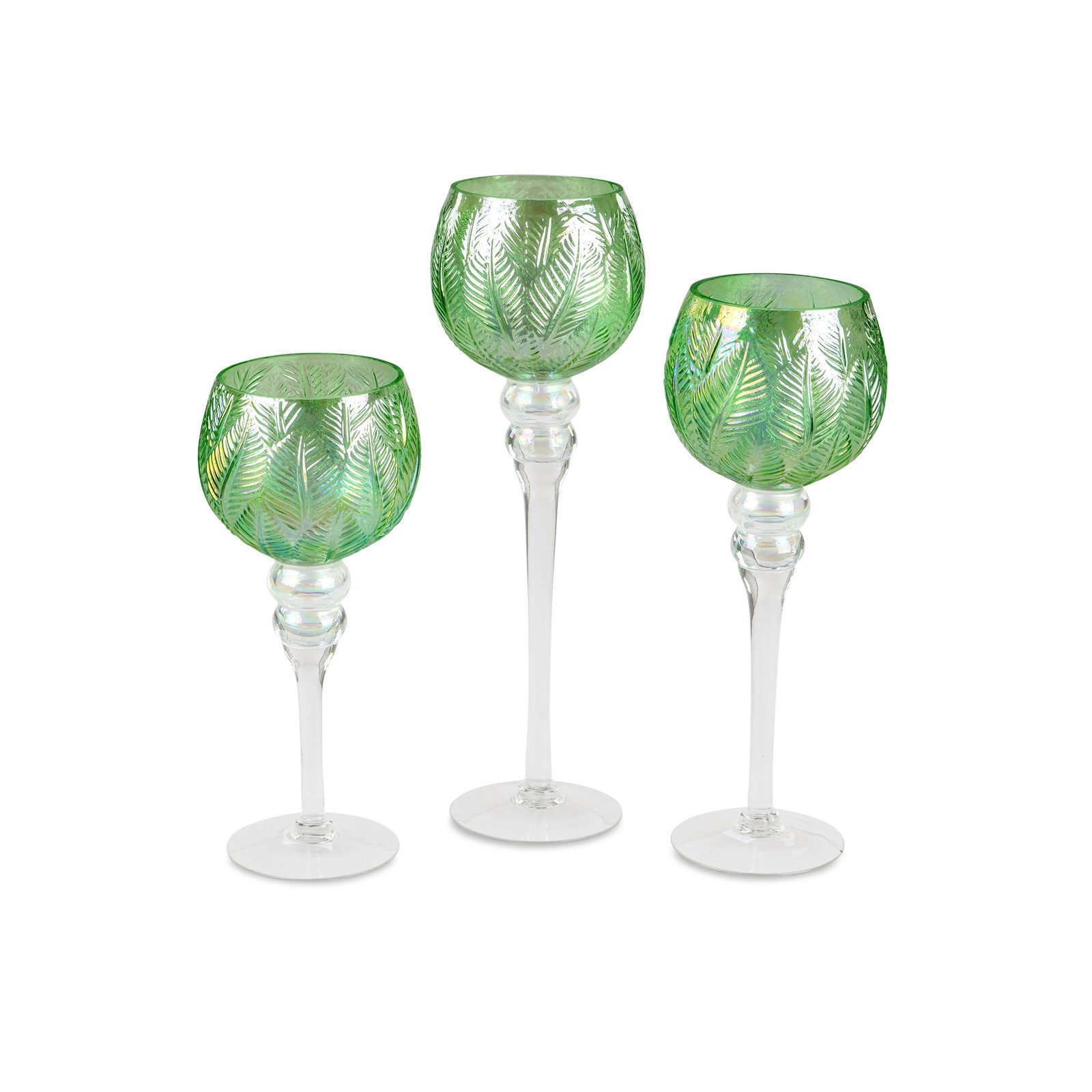 formano Windlicht 3er Set Windlicht Sommerzeit-grün (3 St., 3 Windlichtgläser)