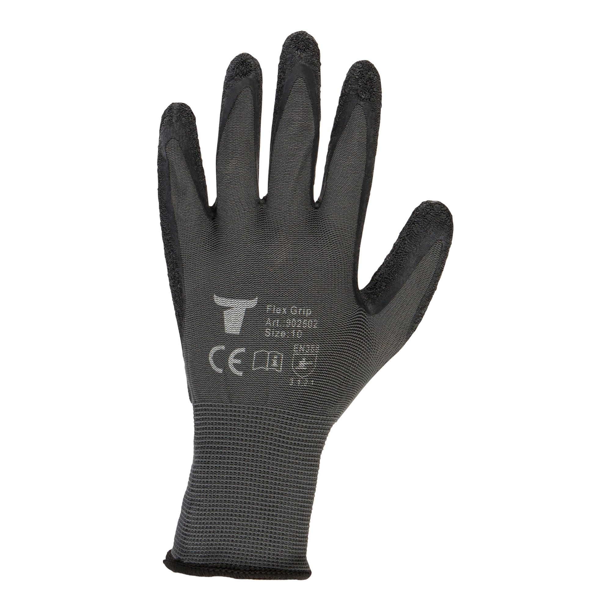 Stier Montage-Handschuhe STIER Montagehandschuh, 12 Paar, Flex Grip, Größe 8, hochwertige Natur