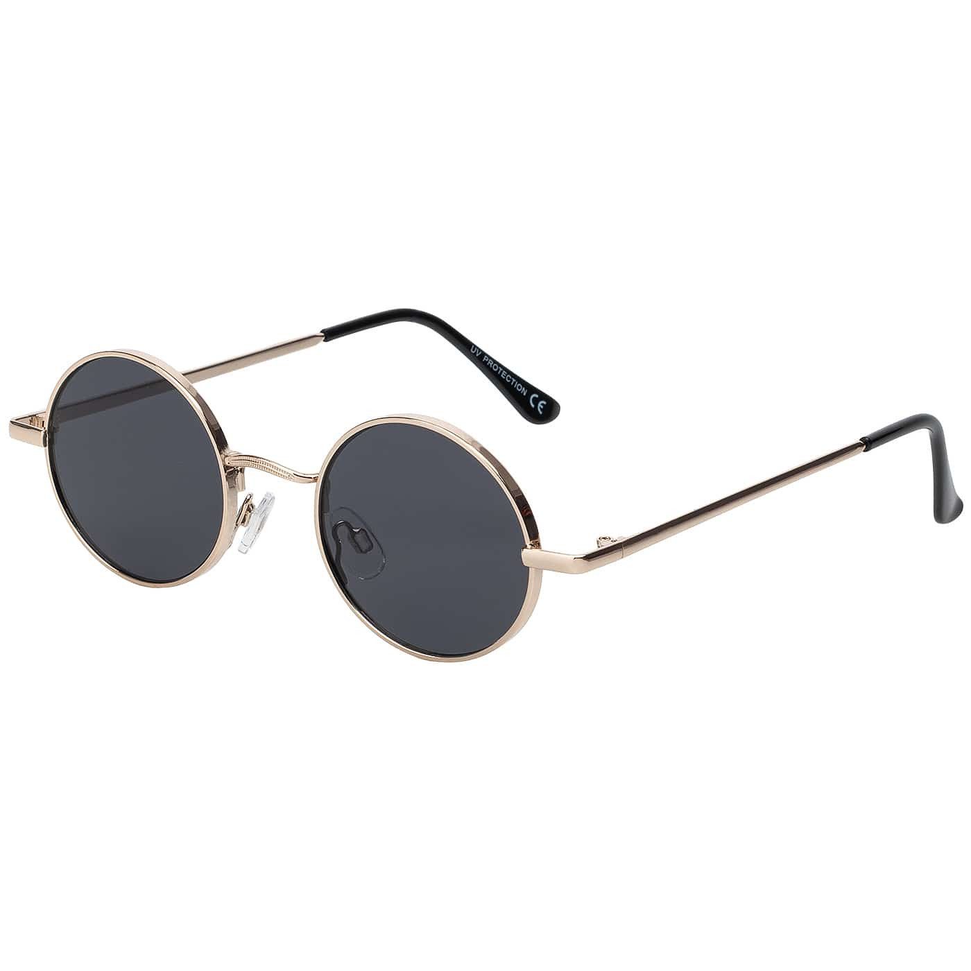 BEZLIT Eyewear Retrosonnenbrille Rund Form Designer Herren Sonnenbrille (1-St) mit Grau, Schwarz und Braunen Linsen