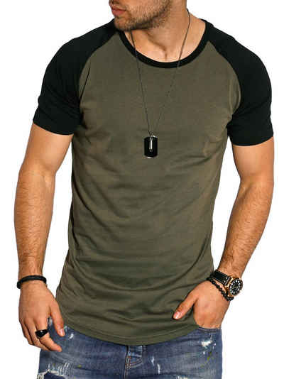 Style-Division T-Shirt SDBOISE Basic im Raglan-Stil