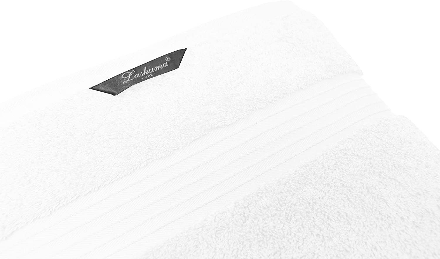 cm Flauschiges weiß (1-St), 100x150 Frottee Handtuch Linz, Lashuma Badehandtuch