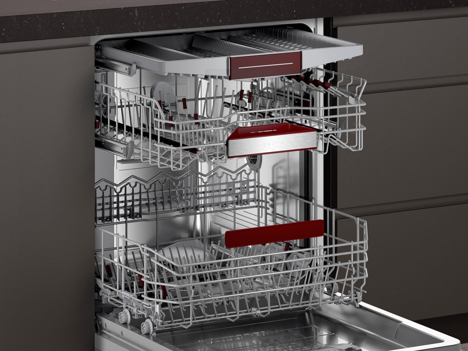 NEFF vollintegrierbarer Geschirrspüler S197TCX00E, 9.5 l, 14 Maßgedecke, HomeConnect