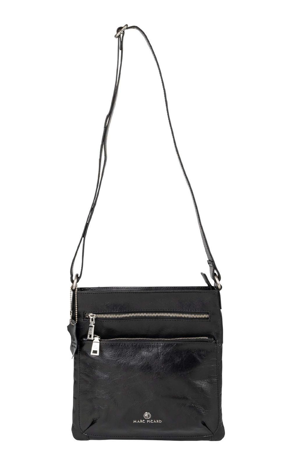 Marc Picard Umhängetasche Crossover Bag, aus echtem Rindsleder
